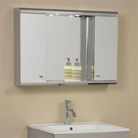 medicine cabinet stainless steel|bathroom recessed medicine cabinets mirrors.